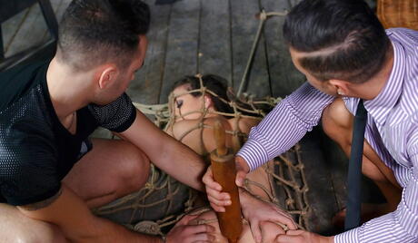 Svelte czech teen Kristy Black taking rod in cunt and ass at same time 